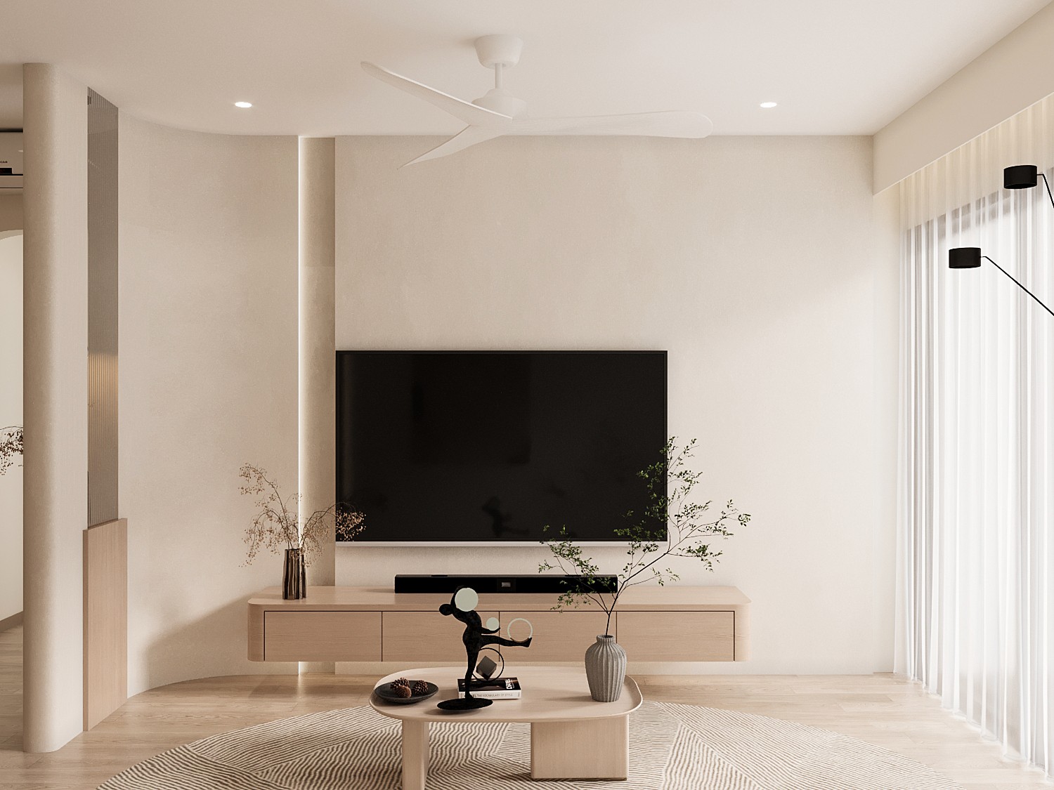 Soft Serenity — living area